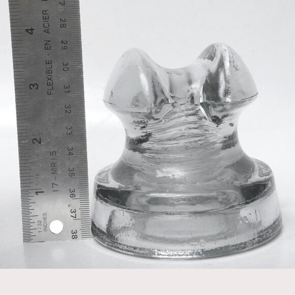 Antique Whitall Tatum Clear Glass Insulator #511A Made in USA Americana - Picture 3 of 8